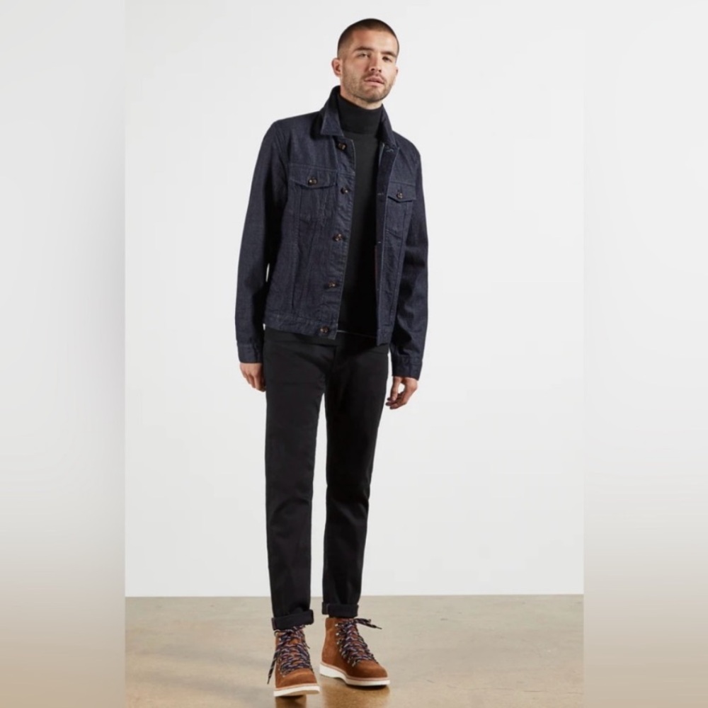 Ted Baker London EXARNO Black Wool Cashmere Blend Roll Neck Sweater - Picture 3 of 16